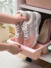 鞋柜立体鞋盒塑料鞋子收纳盒多层节省空间收纳鞋架防潮简易鞋盒子