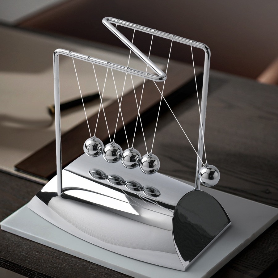 永动机牛顿摆球混沌摆办公室开业乔迁书房办公桌桌面装饰解压摆件