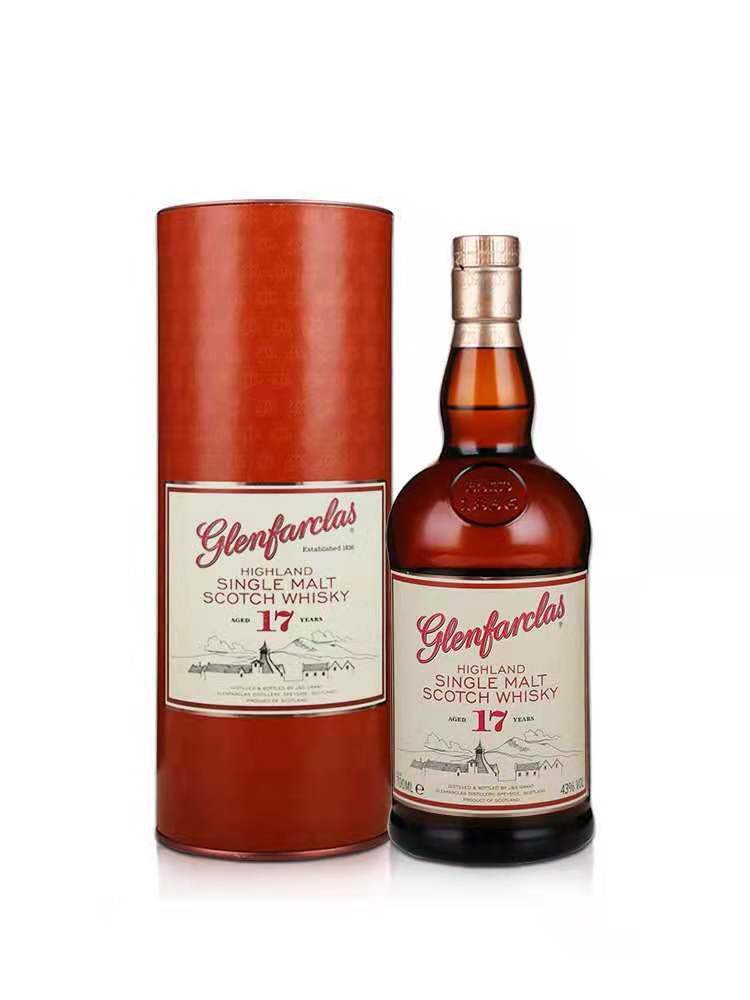 正品行货 格兰花格17年单一麦芽苏格兰威士忌 烈酒700ml