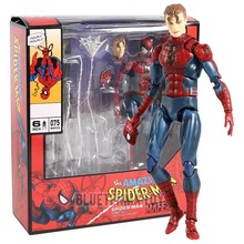 动漫 复仇联盟者 Mafex075 漫画版 蜘蛛侠手办超可动人偶模型玩具