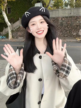 白色短款风衣外套女2025秋季新款小个子休闲高级感外套日系韩系新