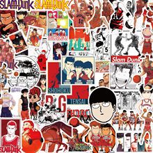 50张灌篮高手slam dunk贴纸防水电脑手机壳电动车头盔贴画 anime