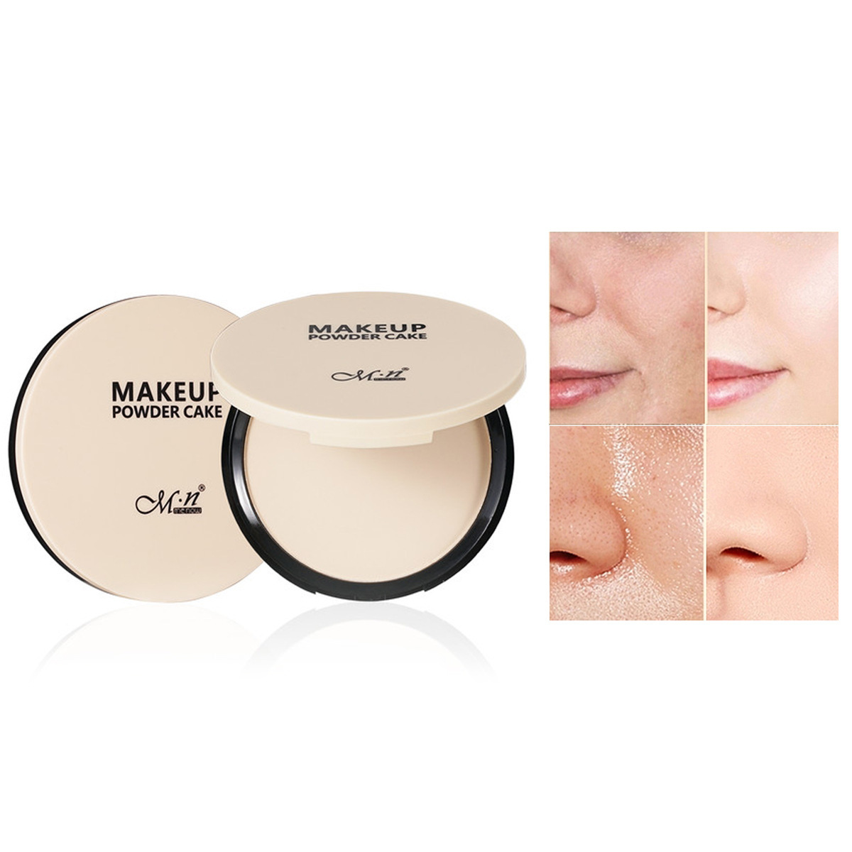 menow新品大粉饼一拍隐形毛孔修容提亮哑光细腻粉质轻薄定妆神器