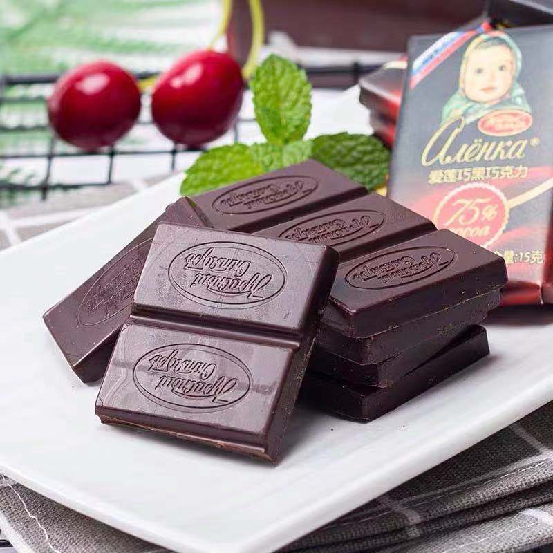 俄罗斯进口爱莲巧迷你42块巧克力大头娃娃巧克力多种口味独立包装