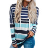 stripe printing Hooded Sweater Europe and America Foreign trade Easy Versatile leisure time Long sleeve jacket 25311952