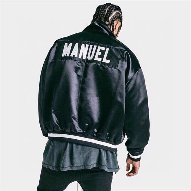 fear of god fog第五季袖章徽章飞行高街教练夹克棒球服外套男女