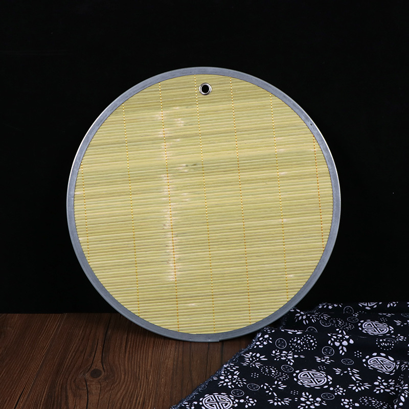 家用饭馆竹制饺子帘 竹青铁边盖帘厨房面食锅拍子 多规格饺子帘