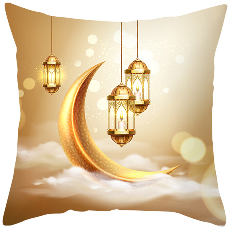 Cross-Border Ethnic Festival Pillow Cover Golden Moon Amazon Home Pillow Living Room Sofa and Bedside Cushion Cover