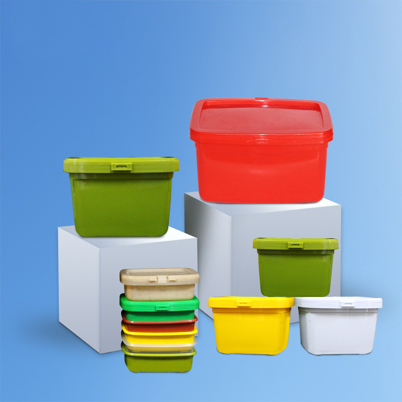 现货200g500g食品级辣椒酱盒甜面酱大酱盒榨菜空盒塑料盒