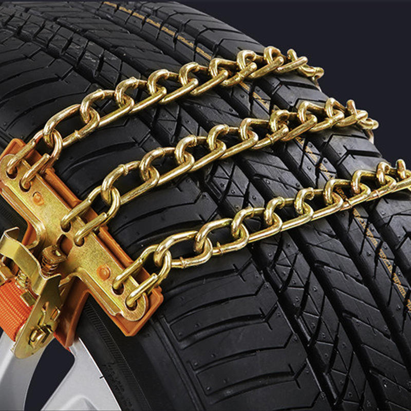 汽车防滑链通用型铁链雪地泥地冰面轮胎防滑链条免千斤顶冬季应急