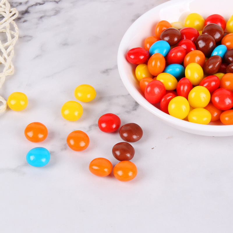 30克盒装彩虹糖七彩糖果彩色糖水果味儿童休闲零食品糖果喜糖批发