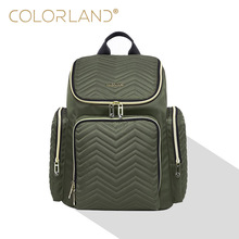 Colorland2023新款潮流妈咪包 休闲双肩多功能大容量妈妈包母婴包
