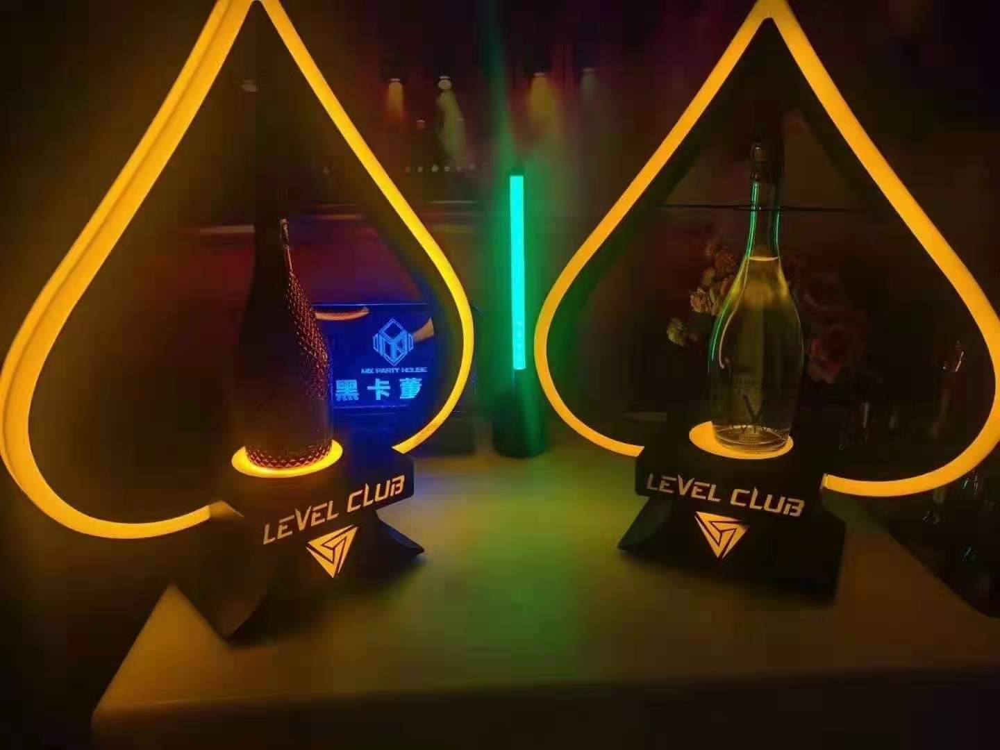 黑桃a酒座冰岩发光酒吧夜店ktv香槟底座器皿冰封酒座新款上市