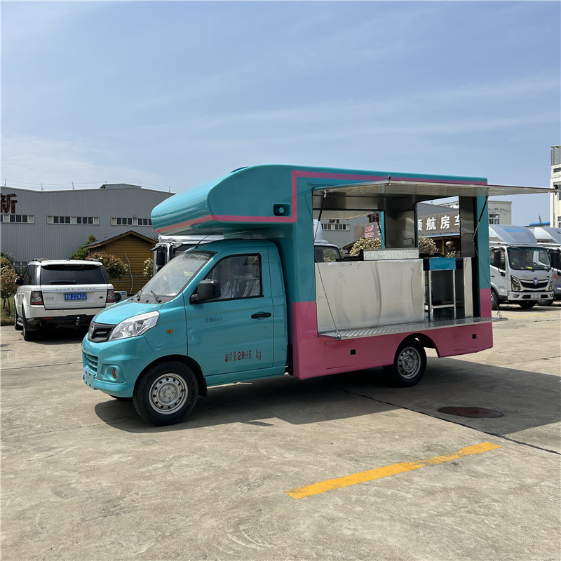 热销早餐摆摊车 汽车厢式售货冷饮车 可上高速可上户烧烤炸串车