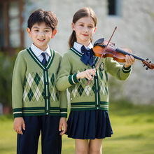 中小学生校服班服幼儿园园服大合唱衬衫毛衣长袖朗诵演出服三件套