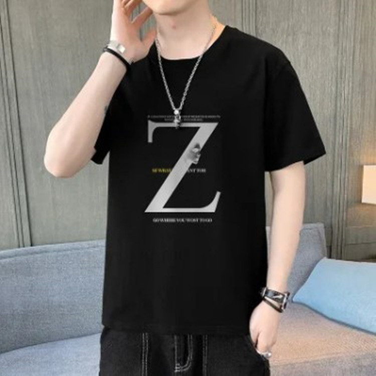 One Piece Dropshipping 2023 Summer New Ice Silk Short Sleeve Loose Fashion Trendy Casual Sports Youth Men's T-shirt Men's Clothing