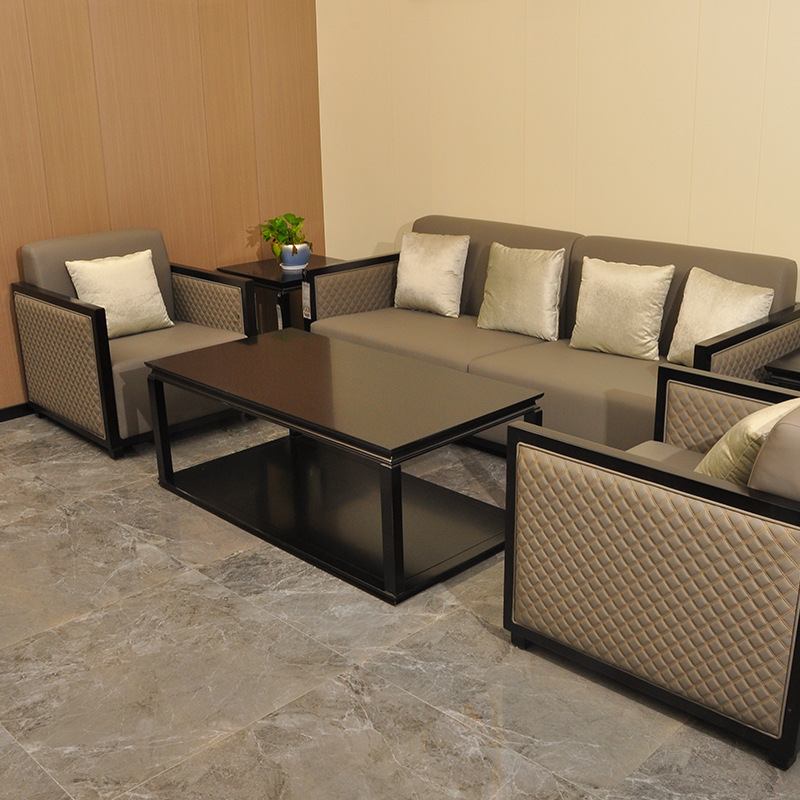 现代轻奢风客厅沙发组合会所酒店包厢商务洽谈卡座沙发可自选颜色