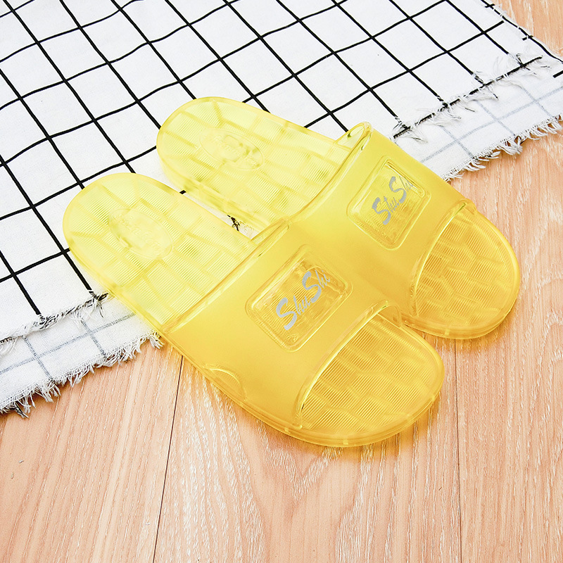 Crystal Jelly Transparent Slippers Men's and Women's Summer Bathroom Bath Home Indoor and Outdoor Slippers Bath Hotel Wholesale