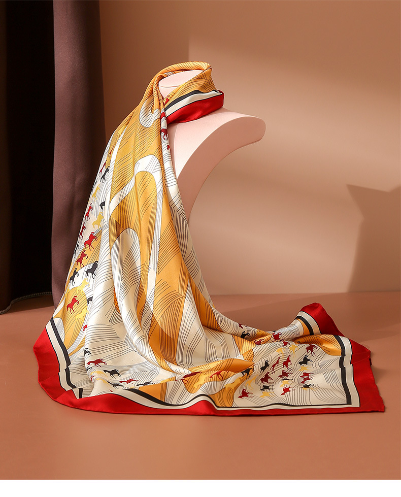 布塔丝巾女桑蚕丝大方巾百搭披肩妈妈款真丝围巾丝绸礼品pt21k302