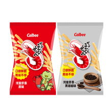 泰国进口食品 卡乐比牌Calbee原味虾条90g 网红膨化休闲零食批发