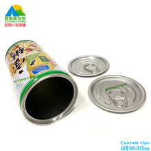 厂家八宝粥罐圆形焊接6118饮料果汁铁罐 小麦粥黑米410毫升彩印罐