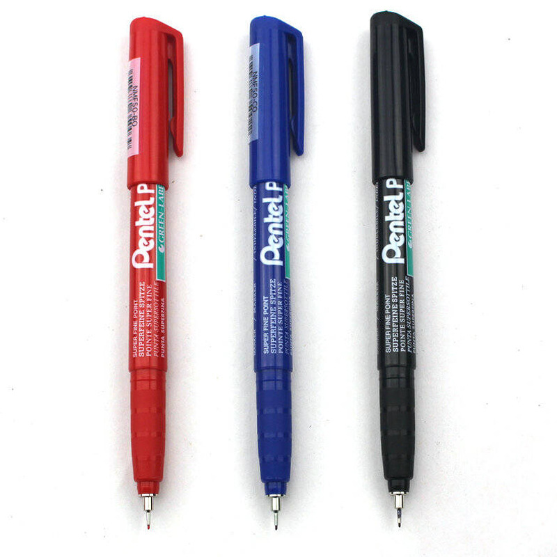 日本pentel派通油性针管笔nmf50记号笔模型绘图笔防水标记笔