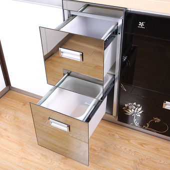 橱柜米箱面箱嵌入式米桶厨房米柜储米桶双层米面柜储米柜防潮防虫