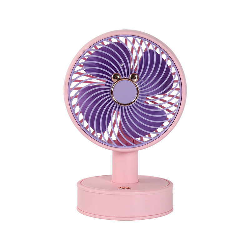 Wholesale Desktop Small Fan Mini Portable Usb Charging Large Wind Mute Dormitory Small Fan Gift