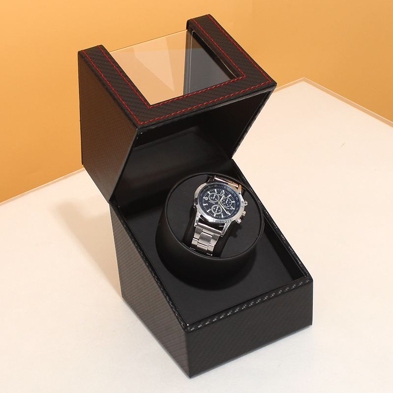 Spot Leather Mechanical Watch Watch Roll Case Shaking Watch Device 1+0 Electric Automatic Watch Box Transducer Watch Box