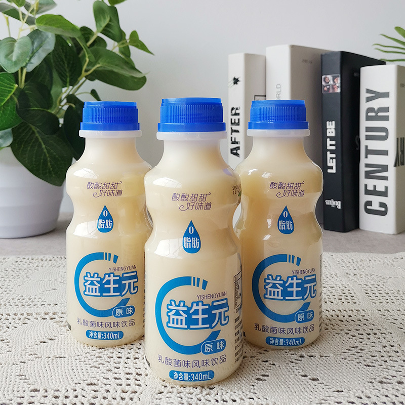 荷润益生元乳酸菌风味饮品340mlx12瓶儿童酸牛奶早餐奶