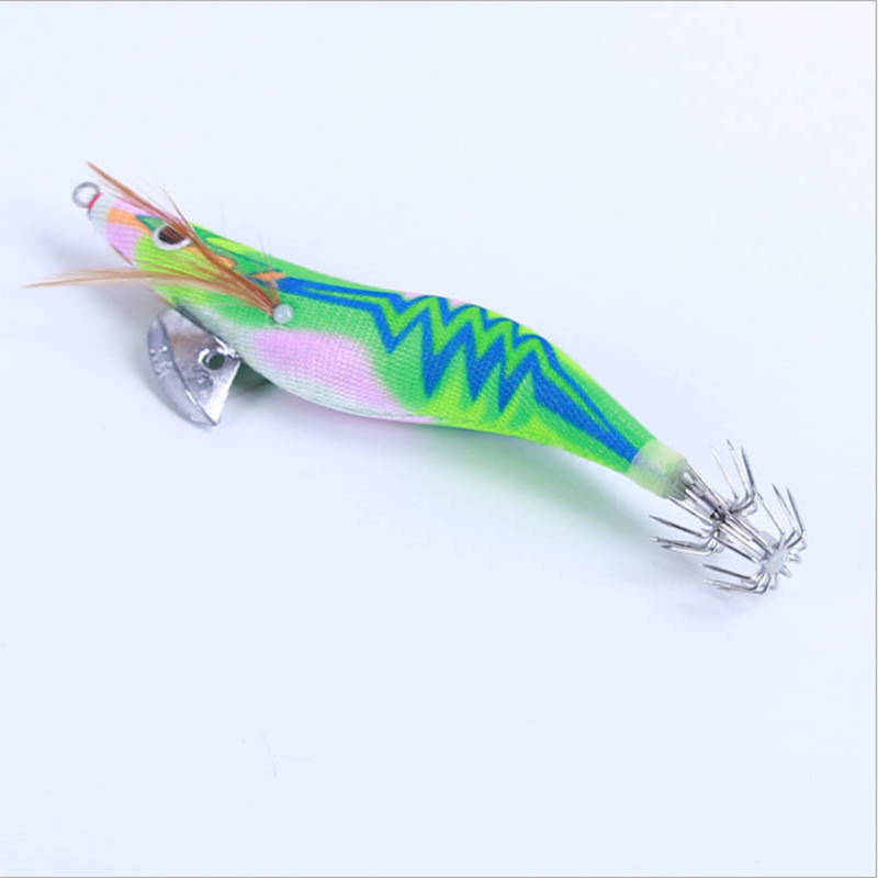 0#帯铅坠鱿鱼钩路亚饵夜光鱼饵假饵垂钓用品渔具套装批发采购价格