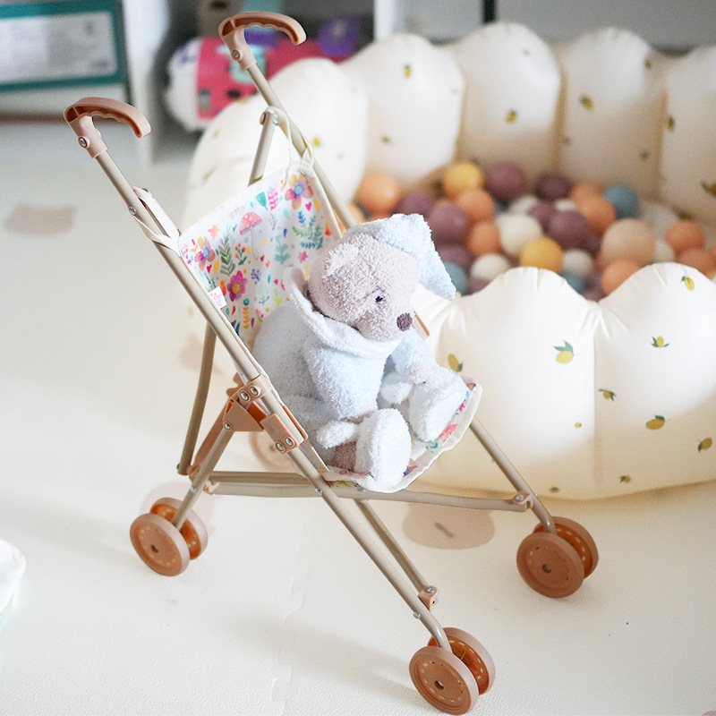 韩国ins儿童玩具手推车女孩过家家仿真带娃娃宝宝生日礼物1-6岁