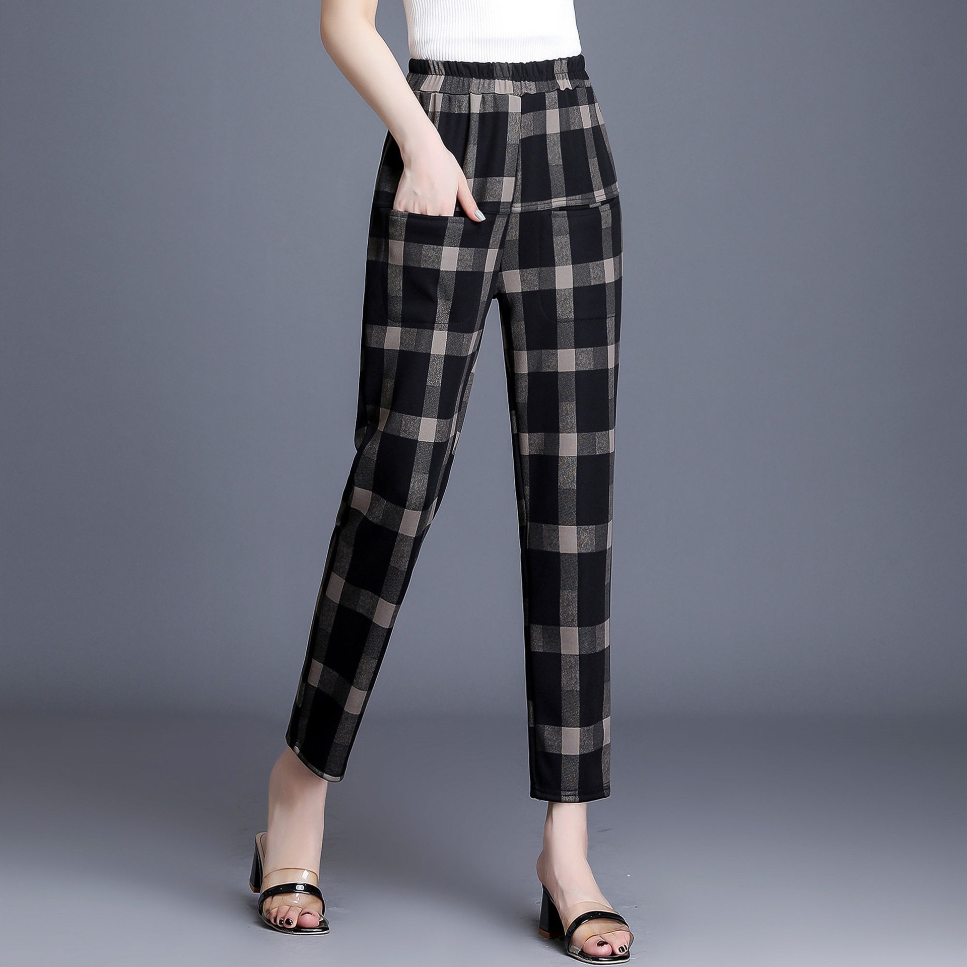 女士纯色哈伦裤