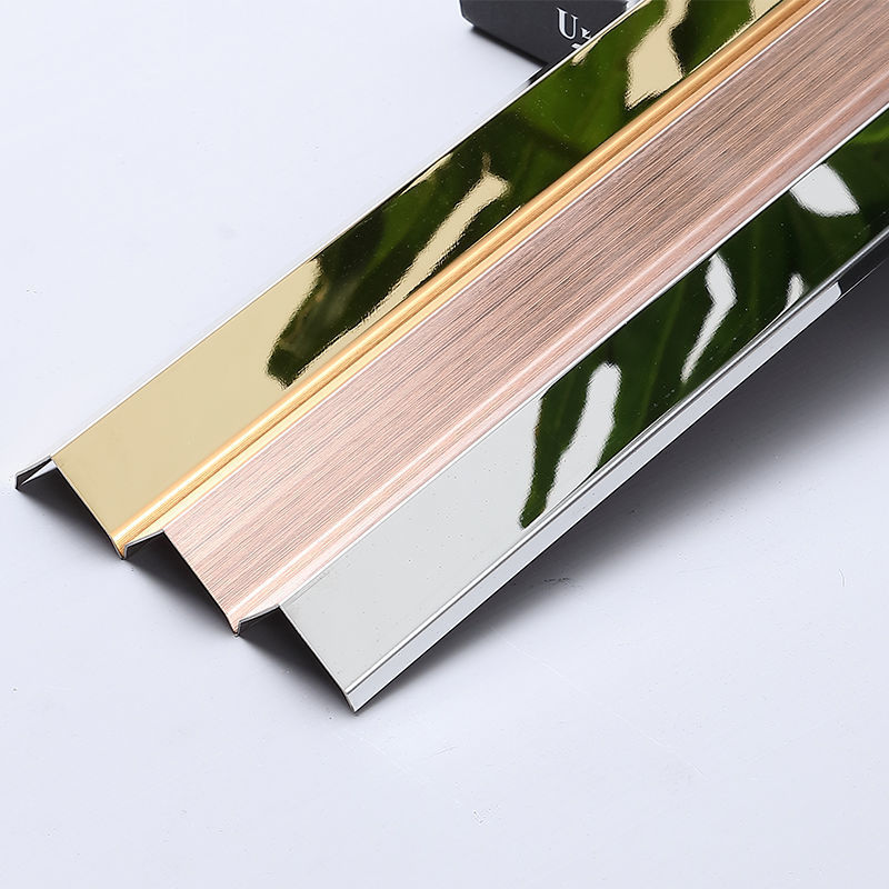 不锈钢l型收边条7字型地板包边瓷砖护墙角踢脚线金属装饰楼梯压条