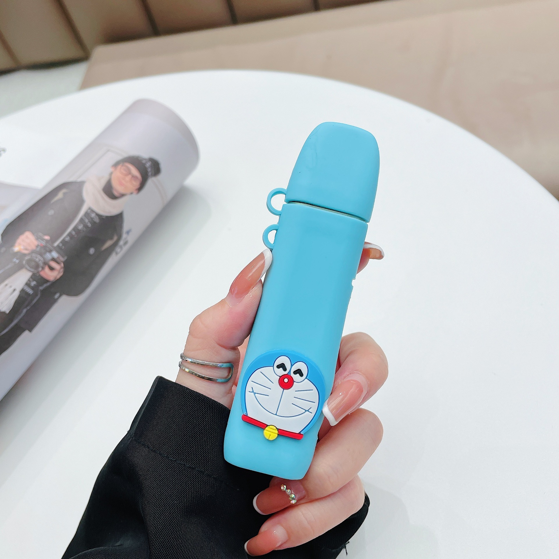 新款megapro保护套魔笛moti硅胶套卡通套电子器烟杆套挂绳皮套pro