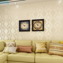 skQ简欧提花加厚无缝纯色墙布客厅北欧风卧室现代简约上门包安装