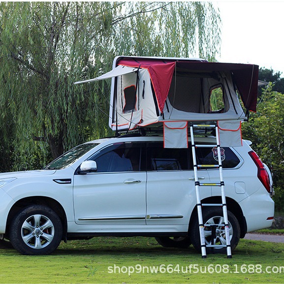 车顶户外自驾游轿车皮卡suv汽车全自动直顶侧翻双人车载车边帐篷