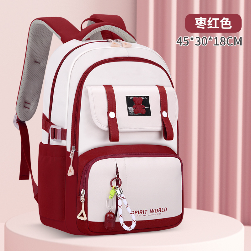 New Primary School Student Schoolbag Male 6-12 Years Old Lightweight Casual Children's Bags Large Capacity Student Backpack
