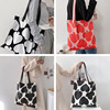Yeah. /2021 Spring new pattern Peach Canvas bag Bag Japan and South Korea capacity leisure time The single shoulder bag Yeah. /2021 Spring new pattern Peach Canvas bag Bag Japan and South Korea capacity leisure time The single shoulder bag