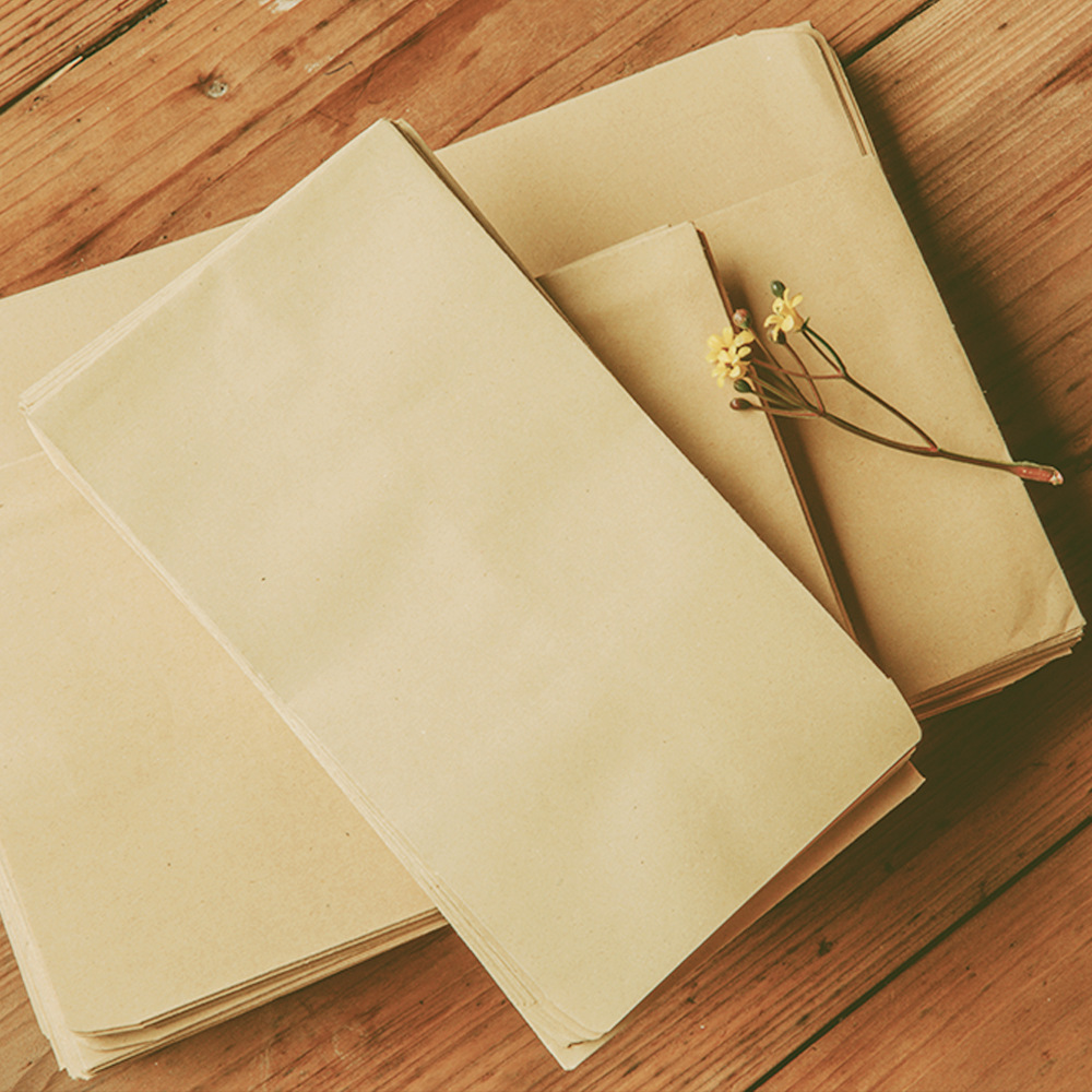 空白无字黄色2/3/5/7 9号a4牛皮纸加厚信封牛皮纸袋印刷