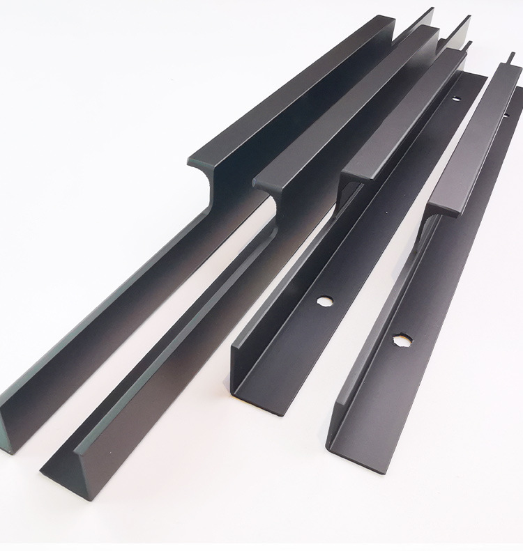 免开槽f款铣型拉手橱柜卡板拉手衣柜门拉手亚克力卡板拉手铝合金