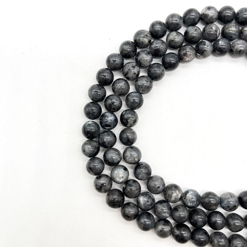 闪光石散珠批发天然玉石串珠珠串圆珠珠子 diy饰品半成品配件