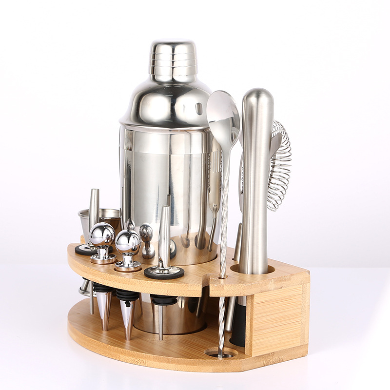 Shaker Set Stainless Steel Cocktail Tools Set Shaker Commercial Wine Set Full Set of Bar Wine Mixer Tools