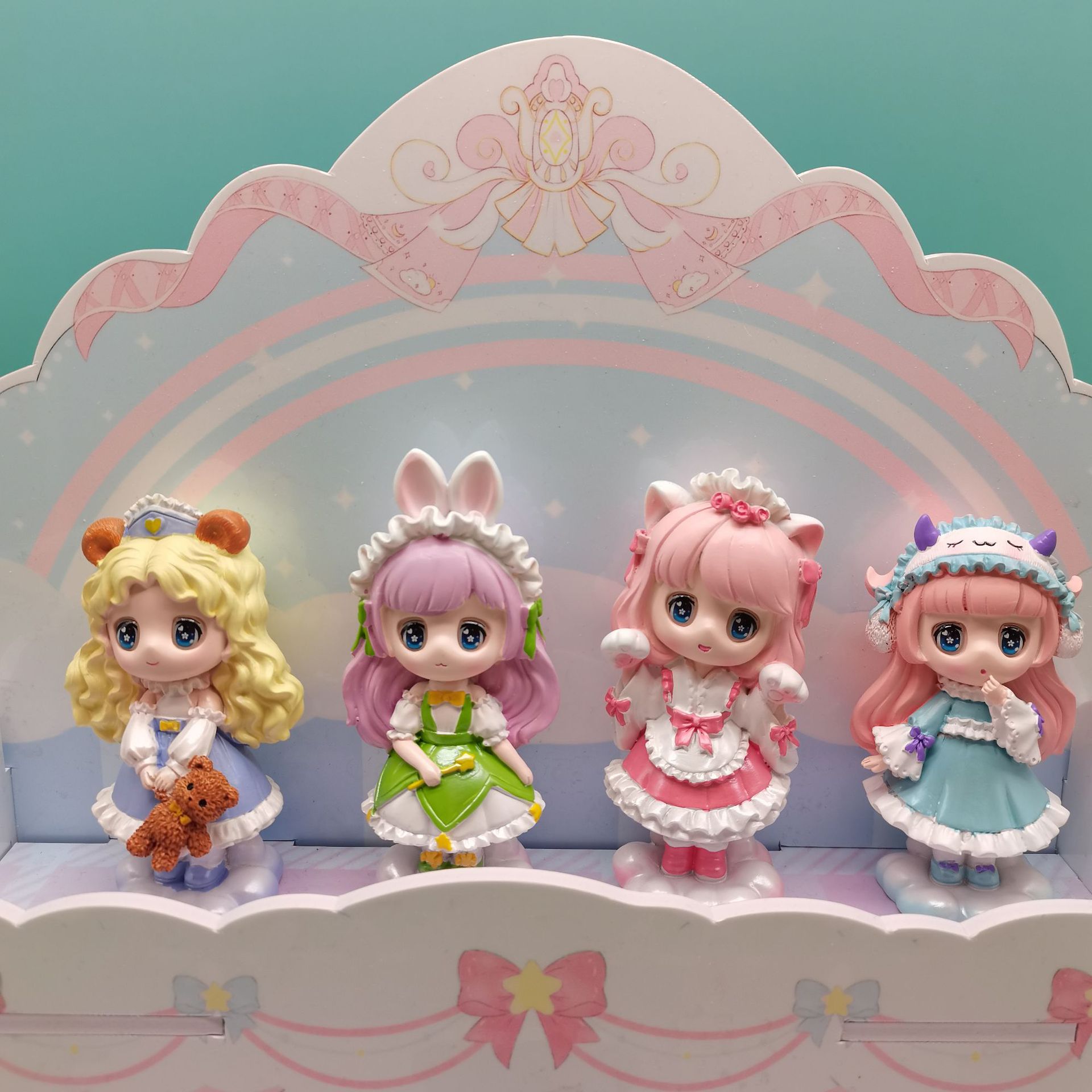 追光少女盲盒手办摆件批发树脂工艺品浙江义乌小商品支持一件代发