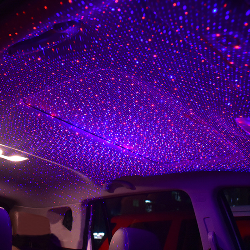 车载星空顶氛围灯车内usb无线满天星车顶灯光装饰改装汽车泡妞灯