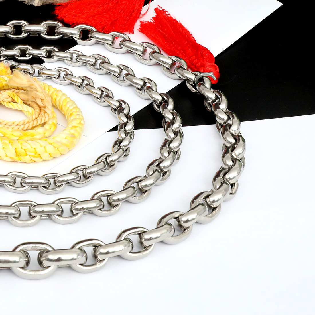 煌龙304螺母鞭不锈钢响鞭麒麟鞭花式甩鞭钢鞭健身鞭花鞭初学用鞭