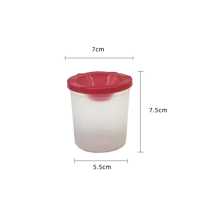 Factory Direct Plastic Transparent Pen Washing Container Color Mixing Cup Children's Painting Creative Pen Washing Bucket Wholesale