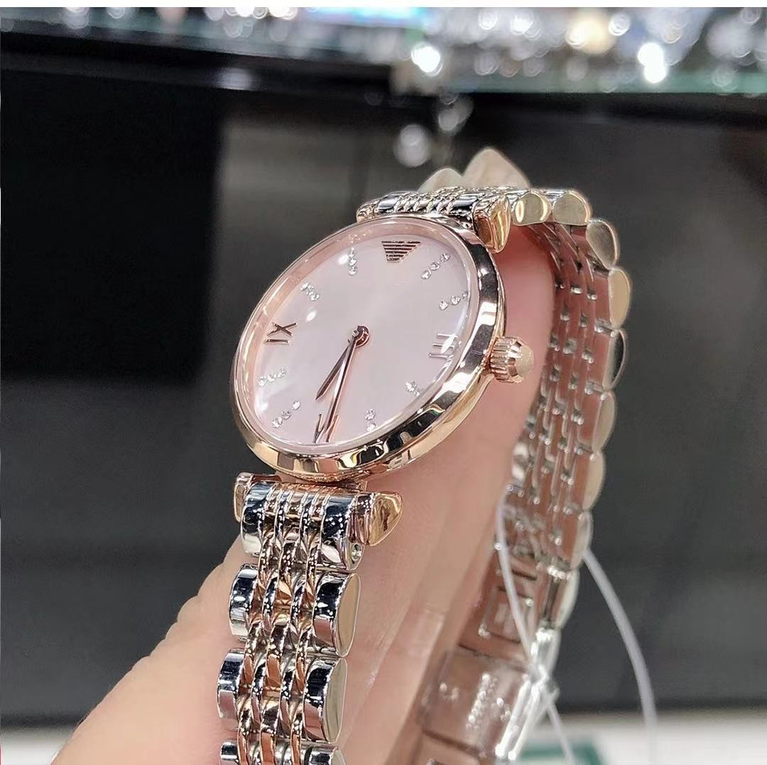 满天星手表女ins小众阿玛时尚尼镶钻ar11223气质粉色休闲石英女表