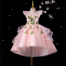 女童礼服公主裙蓬蓬纱高端钢琴生日花童婚礼儿童高端主持人演出服