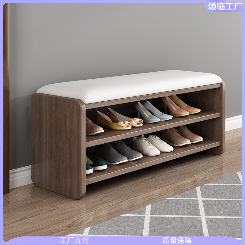 换鞋凳家用门口可坐式穿鞋凳进门凳入户鞋柜坐凳一体软包坐垫鞋.